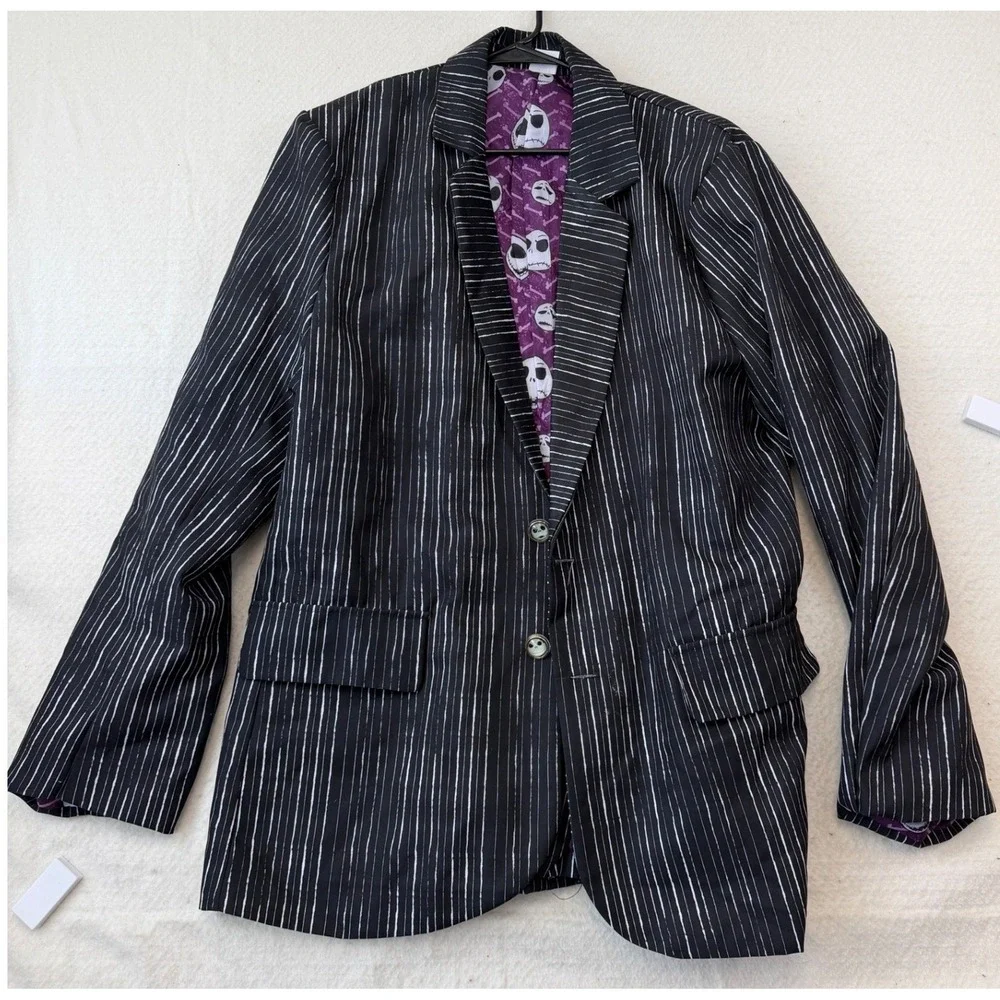 Disney Jack Skellington Nightmare Before Christmas Pinstripe Suit Set Mens XL